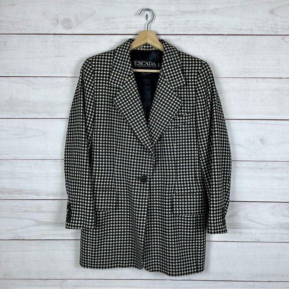Escada Wool Blazer Jacket Size 38 US 6 - Picture 1 of 9